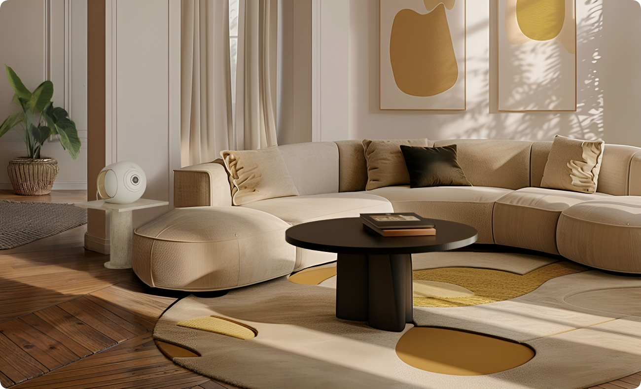 Колонка Devialet Phantom Ultimate 108 дБ Opéra de Paris Gold Leaf — эксклюзивная премиальная акустическая система с мощным чистым звуком и золотым оформлением