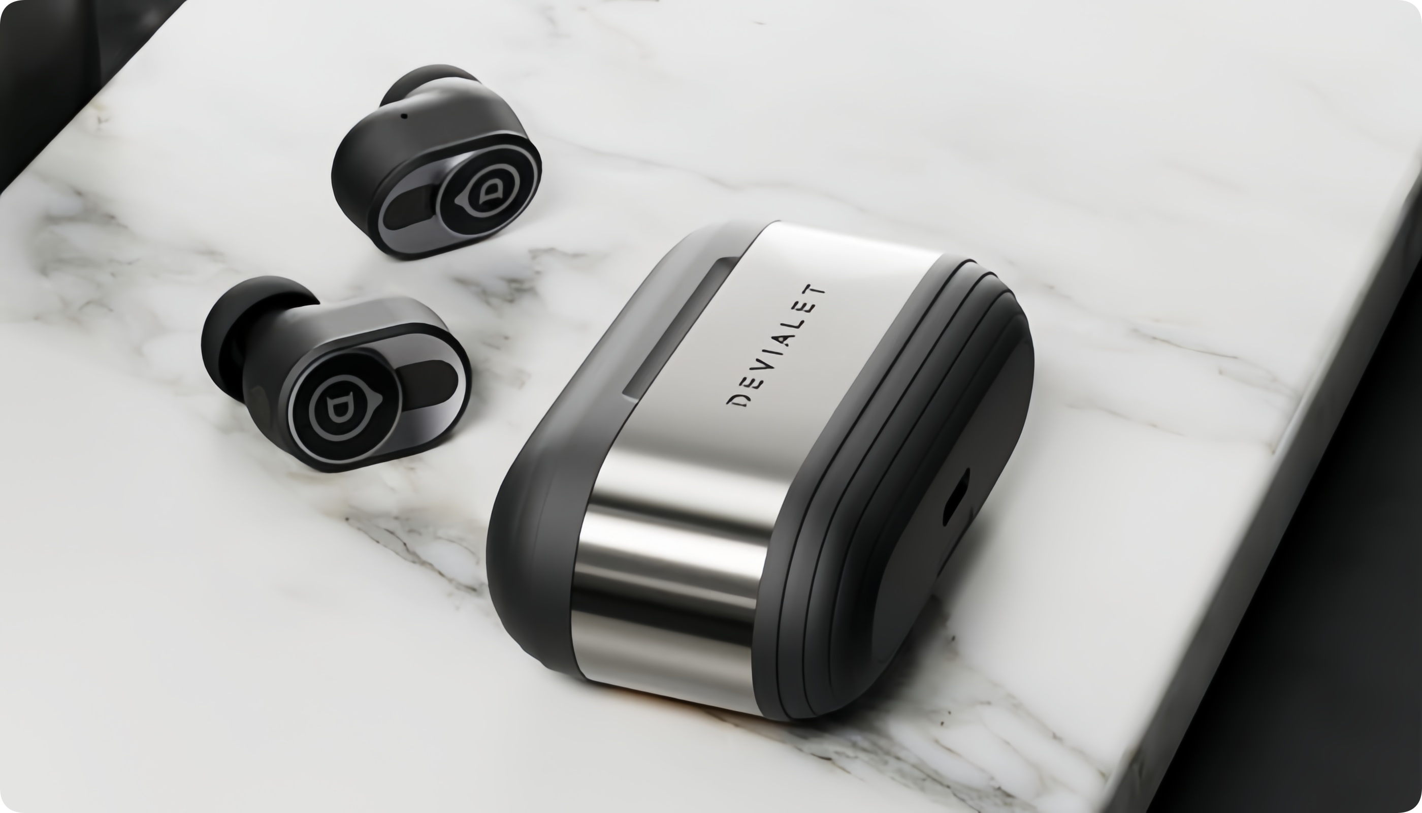 Наушники Devialet Gemini II Matte Black — стильные беспроводные наушники премиум-класса с детализированным звуком